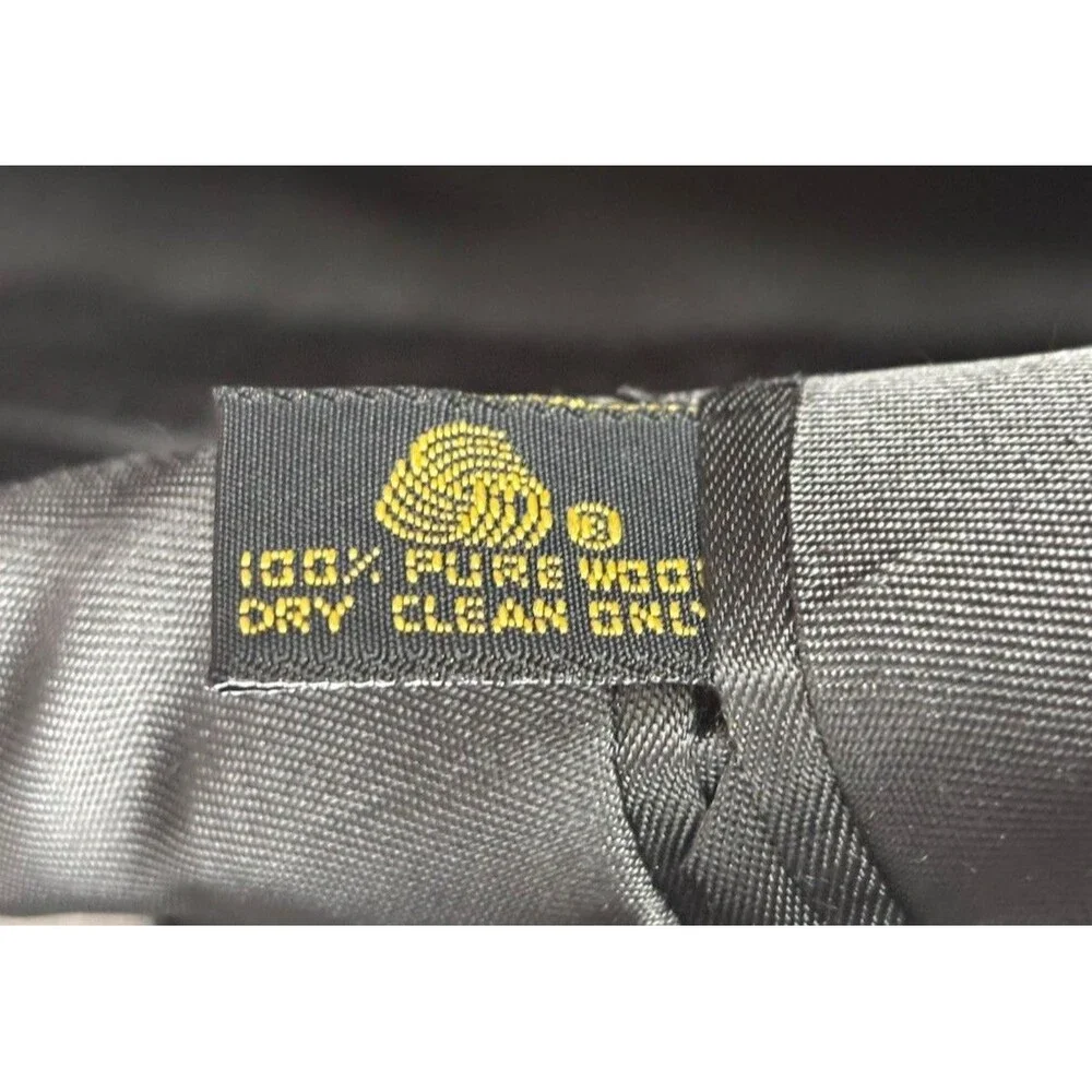 VINTAGE Bill Blass Mens 42L Blazer Jacket 100% Wool Glen Plaid Gray Made in USA